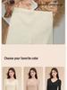 Women's Thermal Underwear Set with Padded Top, Fleece-Lined for Fall/Winter, Wool-Silk Blend