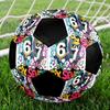 Six and Seventeen Indoor Soccer Ball Colorful Machine Stitched PVC Size 5 Team Training Competition Ready Durable High-Bounce Cool Sports Gift