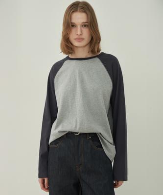 MOTT Raglan Steek T-shirt - Marinegrijs