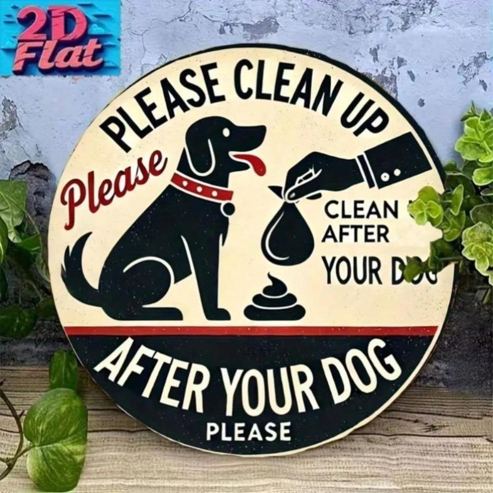 Keep It Clean Vintage Metal Sign Funny Pet Wall Decor Home Garage Cafe Gift