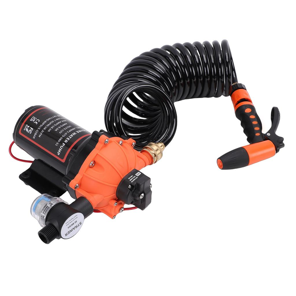 Kit de Bomba de Lavagem de Convés 7,5 GPM 80 PSI Filtro Embutido Kit de Bomba de Lavagem para Barcos para RV Spray Trailers de Viagem