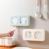 Wall-mounted Disposable Food Cover Storage Box Punch-Free Shower Cap Organizer  for Home
