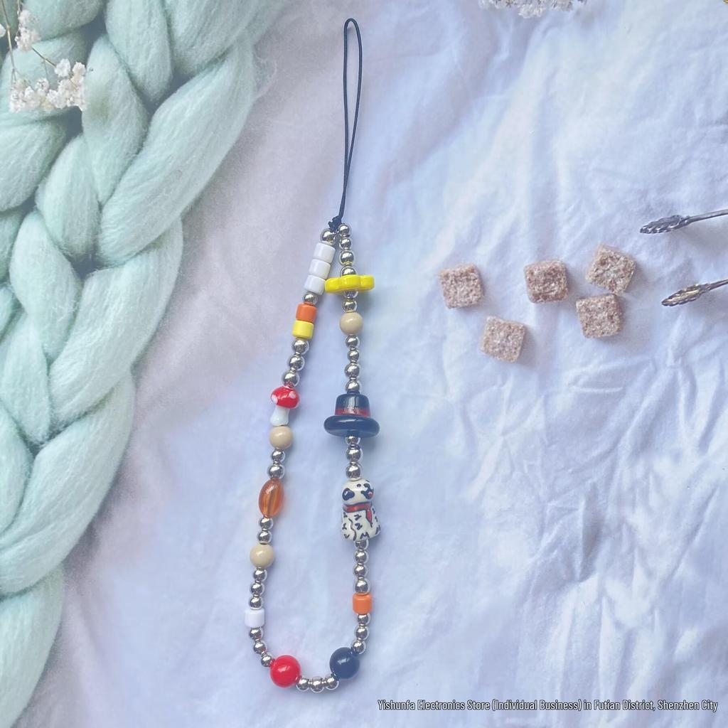 Luxury Beaded Phone Lanyard for Small Dogs & Camera