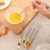 Ceramic Handle Cute Bear Egg Beater - Stainless Steel Whisk for Baking