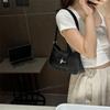 Vintage PU Leather Shoulder Bags for Women 2025 Y2K Chic Hobo Bags Luxury Brand Ladies Armpit Purses Daily Handbag Underarm Bags