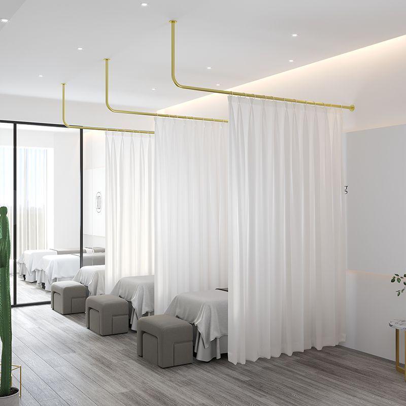 Wrought Iron Beauty Salon & Health Center Partition Curtain Rod for Beds