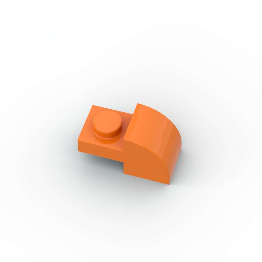 Non-Toxic Moc 10Pcs 5841 Curved 2X1 With Recessed Stud Slope Building Blocks Kit House Bricks Particle Puzzle Toys Children Birthday Gifts