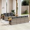 VidaXL Garden Lounge Set with Cushions 8 Pcs, Patio Sofas, Patio Furniture Set, Outdoor Furniture, Grey 3259050