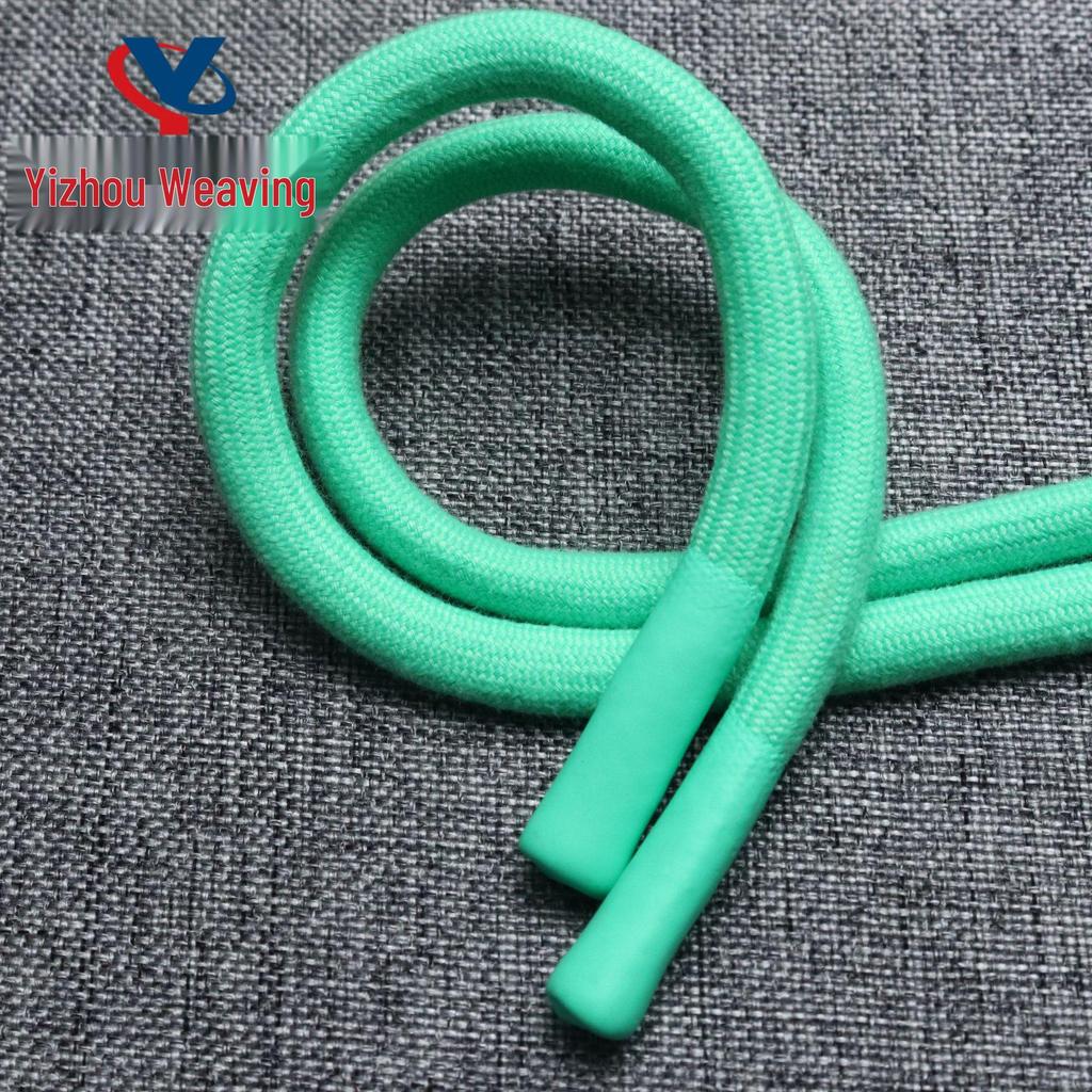 20-Color 8MM Resin Tip Drawstring for Hoodies & Sports Pants - Polyester Cotton Blend