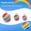 Rainbow Toy Ball, Cat Solid Elastic Ball Pet Supplies Kitten Puppy Ball Toy Cat Ball EVA Floating Water