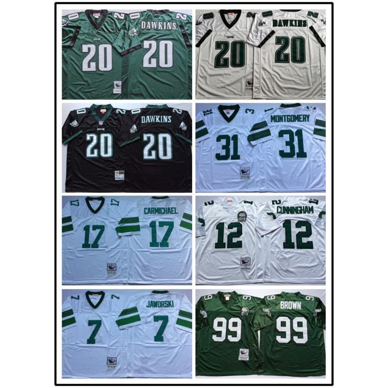 Philadelphia Eagles NFL Legend 12 Vintage Rugby Jersey Embroidered Fan Apparel Men