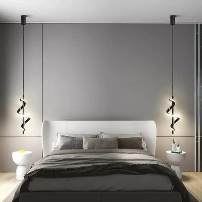 Moderne LED Pendelleuchte Minimalistisch Gold Schwarz Weiß Hängeleuchten Für Schlafzimmer Nachttisch Wohnzimmer Arbeitszimmer Dekorieren Lampen