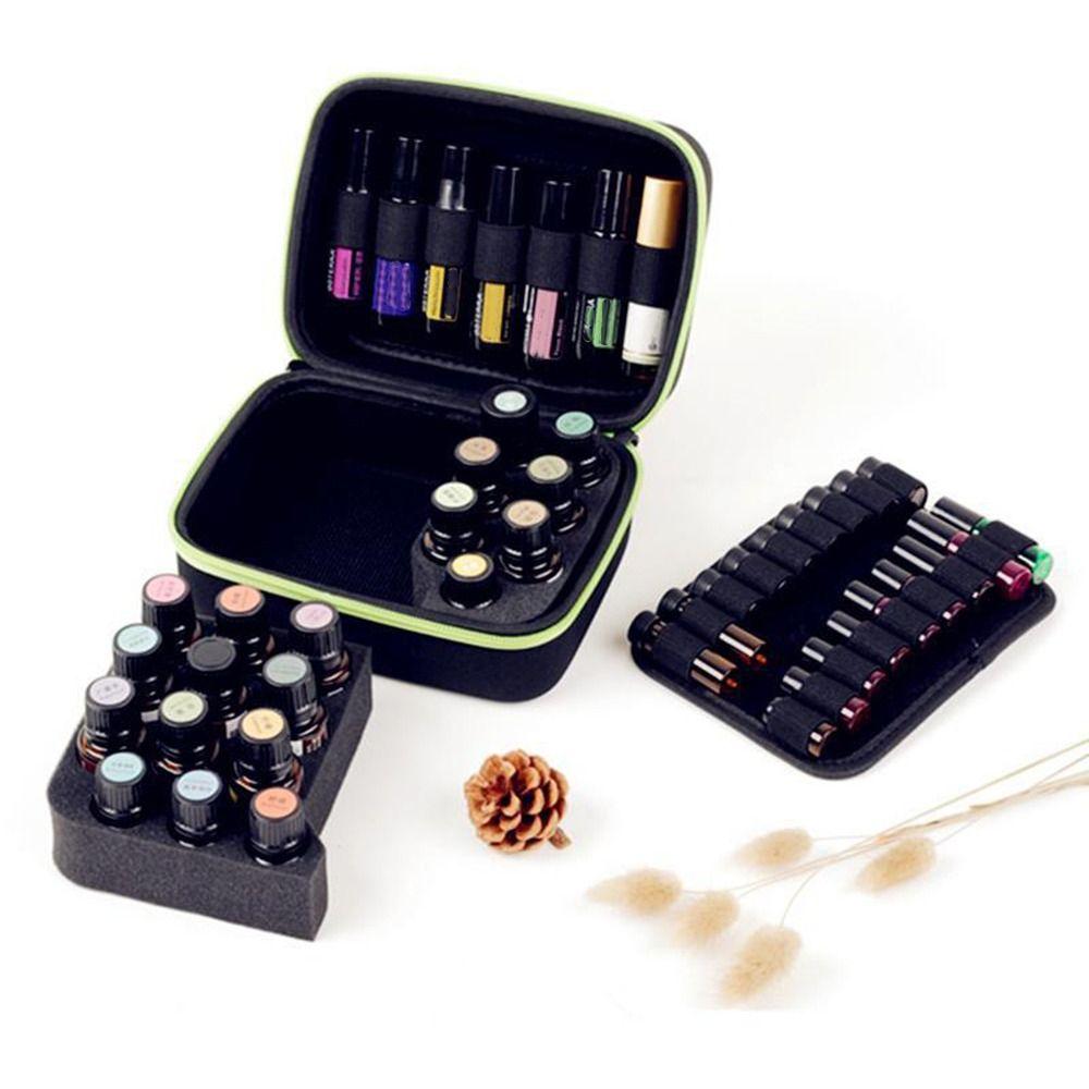 31 Slots Essential Oil Case Hard Shell Shockproof Roller Bottles Storage Portable 5ml 10ml 15ml Perfume Organizer