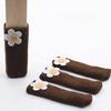 4 Pcs Knitted Chair Leg Covers Elastic Furniture Leg Protectors Non Slip Table Feet Covers Chair Leg Booties for Floor Protection Reduce Friction