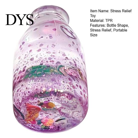 Calming Sensory Toy Clear Bottle Squeeze Toy, Stress Relief Water Quiet Tools Portable Hand for Office School Home Slow Rebound Desk