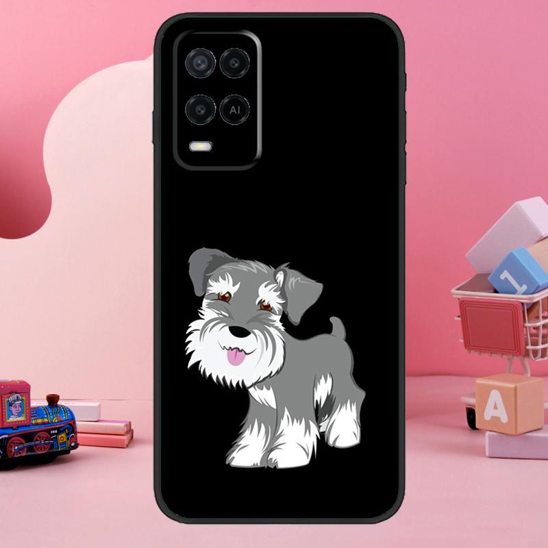 Miniature Schnauzer Dog Art Case For Oppo A98 A78 A18 A38 A58 A60 A80 A40 A77 A57 A17 A74 A54 A94 A96 A76 A16 A15 A5 Pro