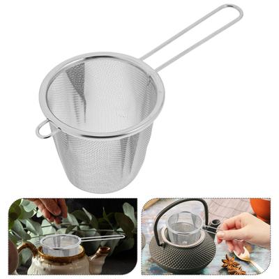 Infuzor de Ceai din Oțel Inoxidabil Mâner Strecurătoare de Ceai Filtru Plasă Filtru Frunze de Ceai Accesorii Ceai