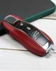 Leather Key Key Car Key Protector for Porsche 718 Case, Cover, Macan, Cayenne, Panamera, 911, Boxster, Cayman, (Red)