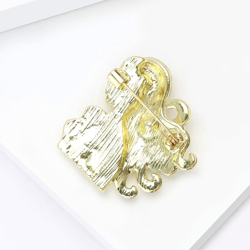 1 Piece Elegant Zodiac Jewelry Accessory Creative Animal Cancer  Star Crab Brooch Pins For Men And Women Gift