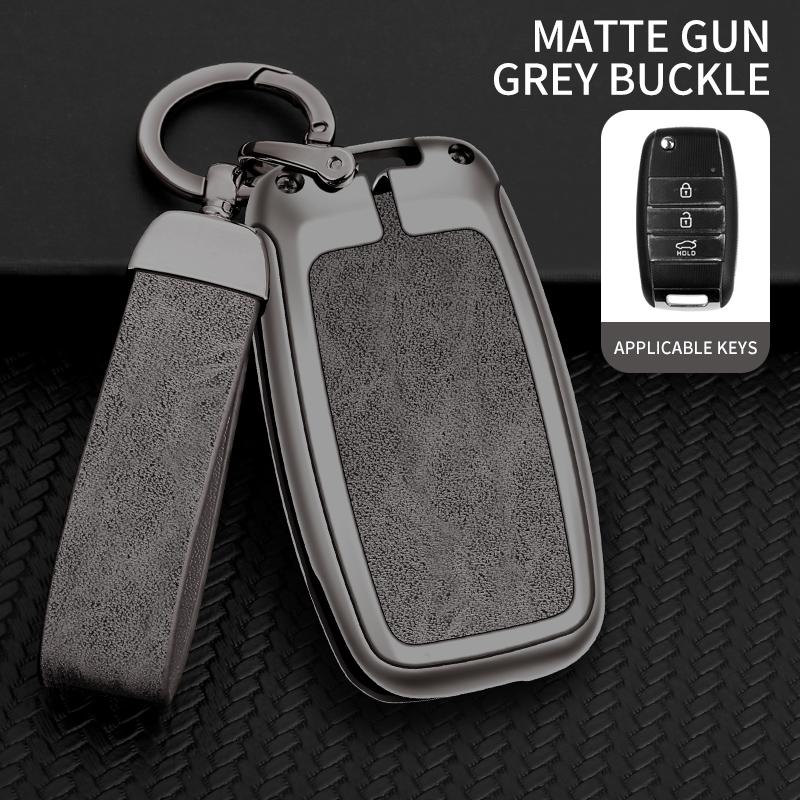 

Zinc Alloy Leather Car Key Bag Case Shell For Kia Sportage Cerato Optima K2 K3 K4 K5 Rio Picanto K2 Soul Sorento Ski Sedona