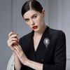 Head Design Crystal Rhinestones Brooches Crystal Rhinestones Gothic Brooches  Women's Accessories