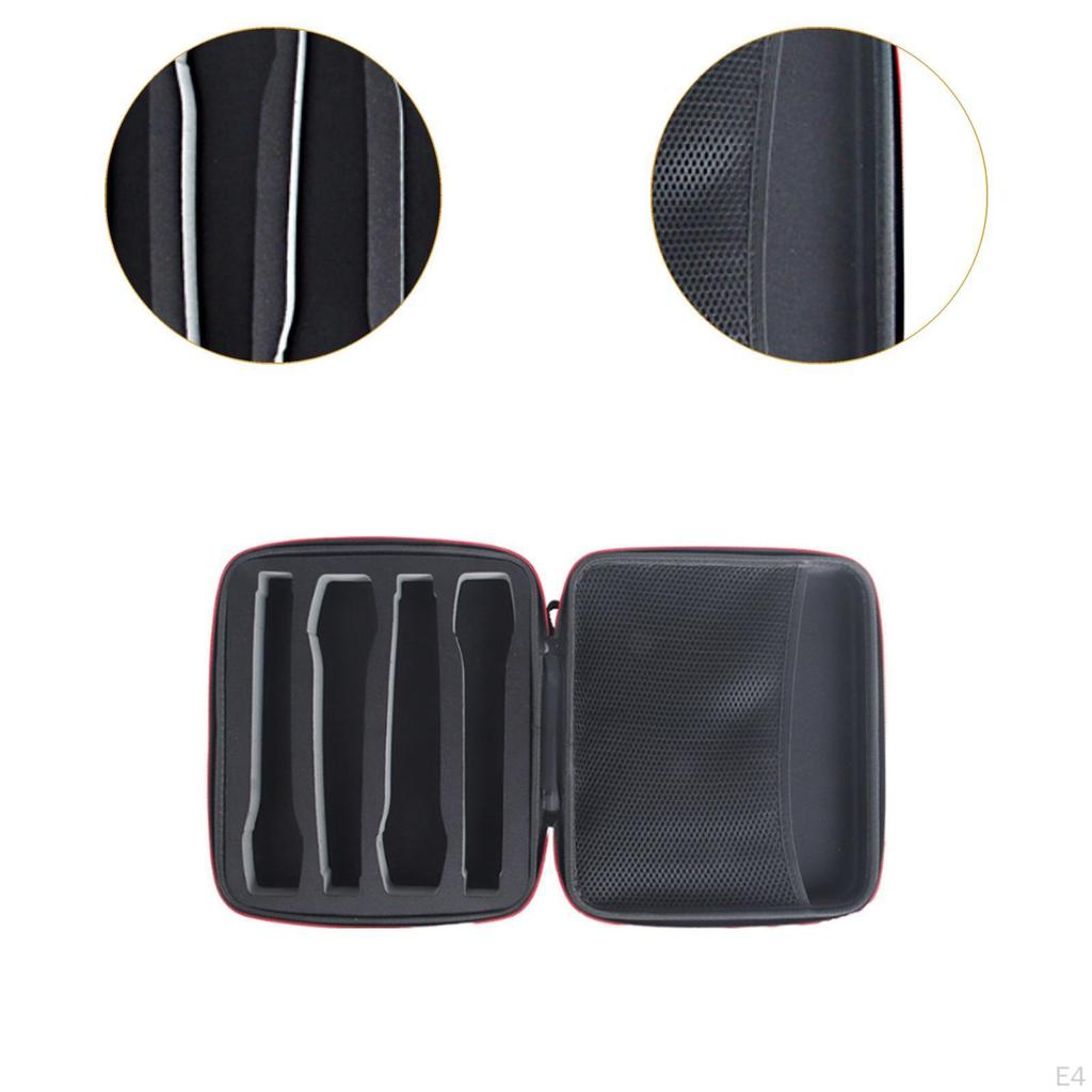 Case Carrying with Sponge Padding Water Resistant Anti-Drop Accessory Bag Portable Handle