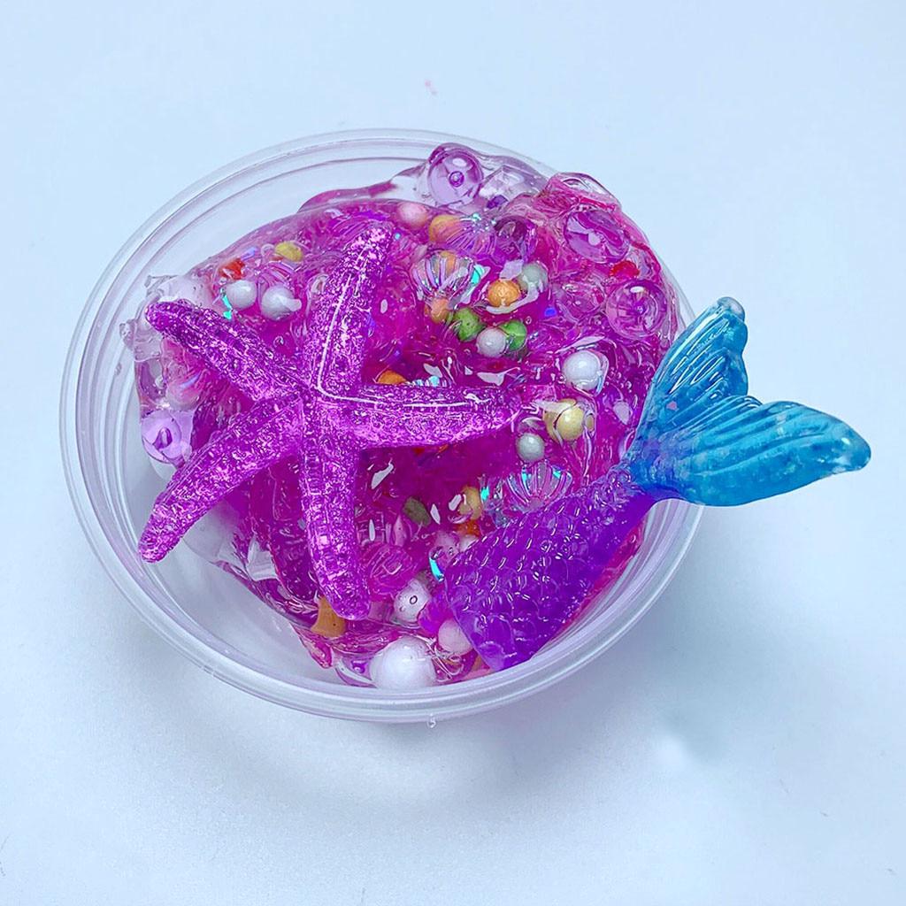 Havfruehale Slime Leke Gave Barn Leke Leire Gjørme for Kunst Håndverk