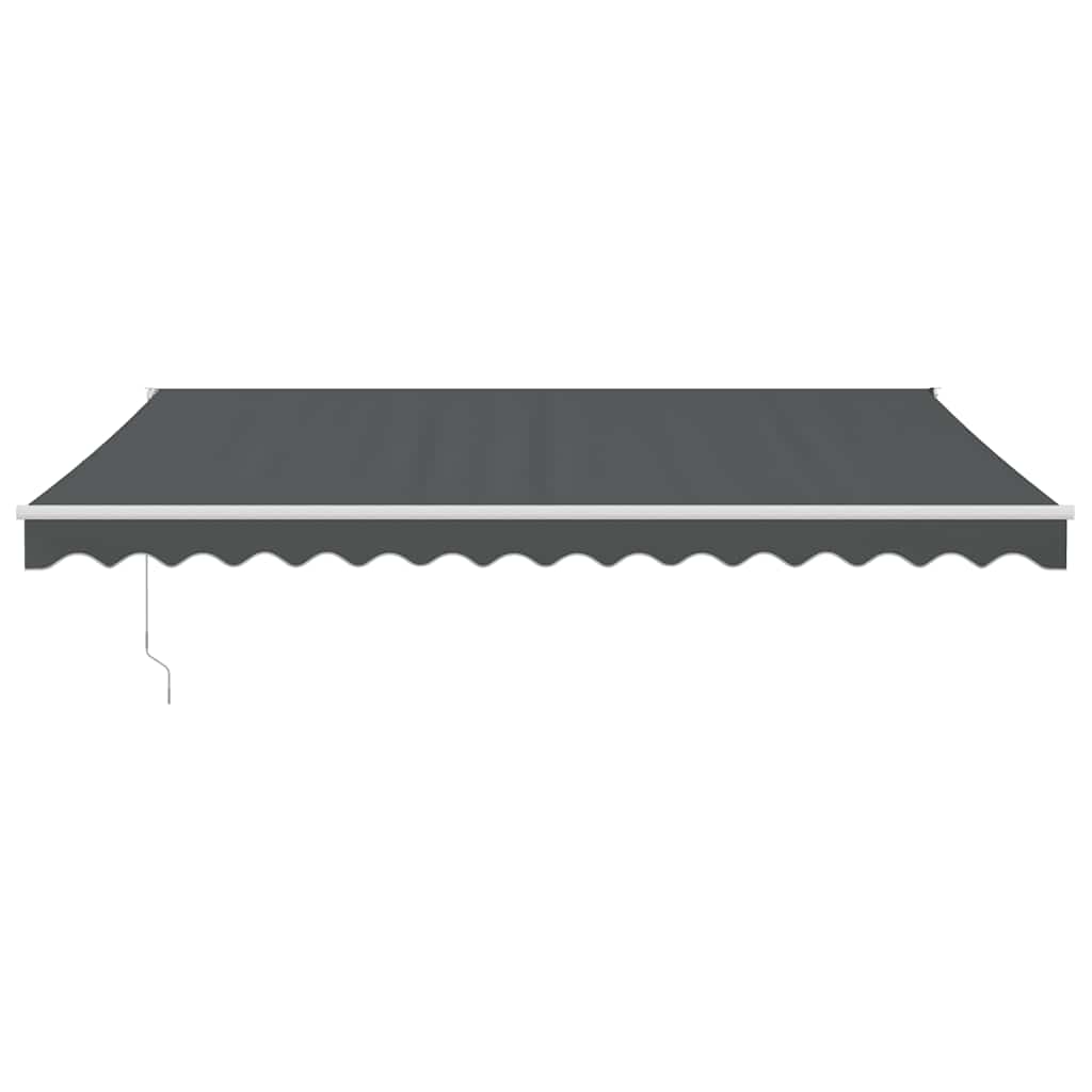 Electric Awning with Crank Anthracite 4x3 M