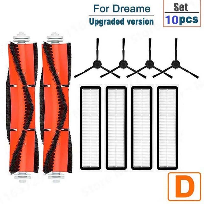 For Xiaomi Dreame D9 Bot L10 Pro Spare Parts Side Main Brush Filter Mop Cloth Robot Vacuum Cleaner Accessories Set For Home