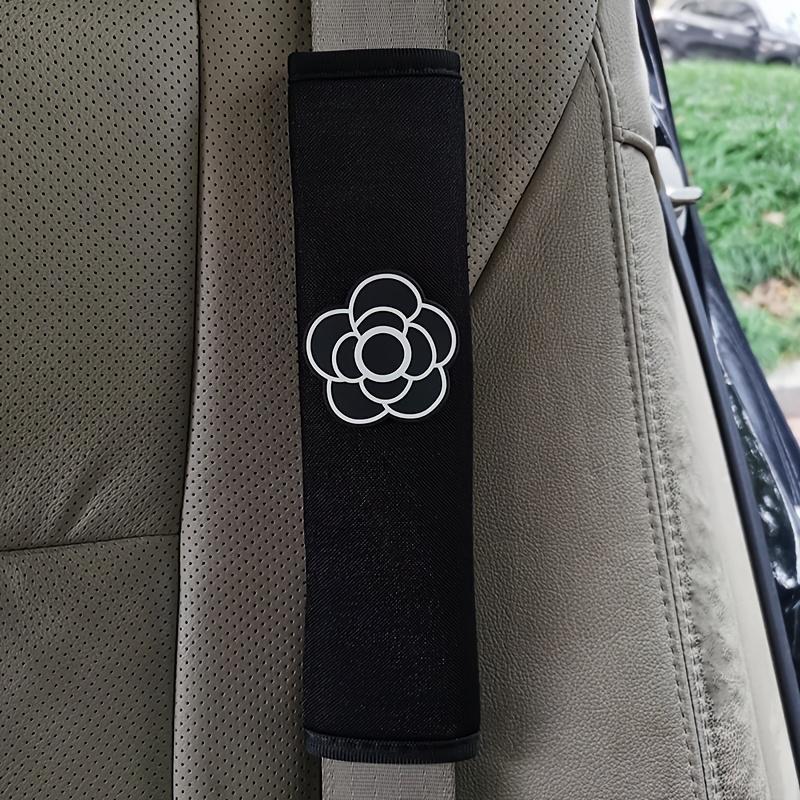 2pcs Flower Shoulder Pad Car Seat Belt Small Interior Decoration Protection Cartoon Creative Insurance Cover Car Accessories