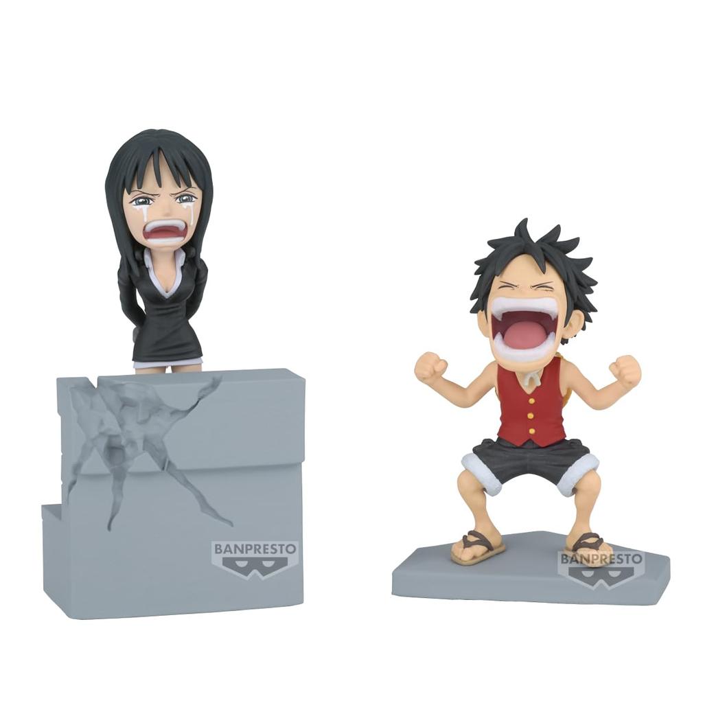 Banpresto One Piece World Collectible Figure Log Story Monkey Luffy Nico Robin D. &