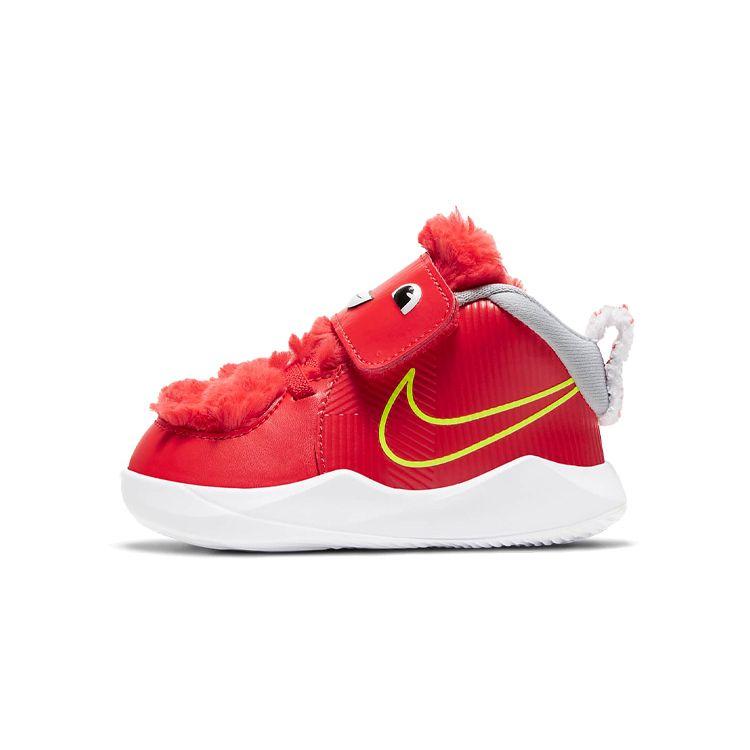 Nike Team Hustle D9 Lil TD Fast n Furry - Chile Red Baby Sneakers Wolf-Grey Black CT4066-600