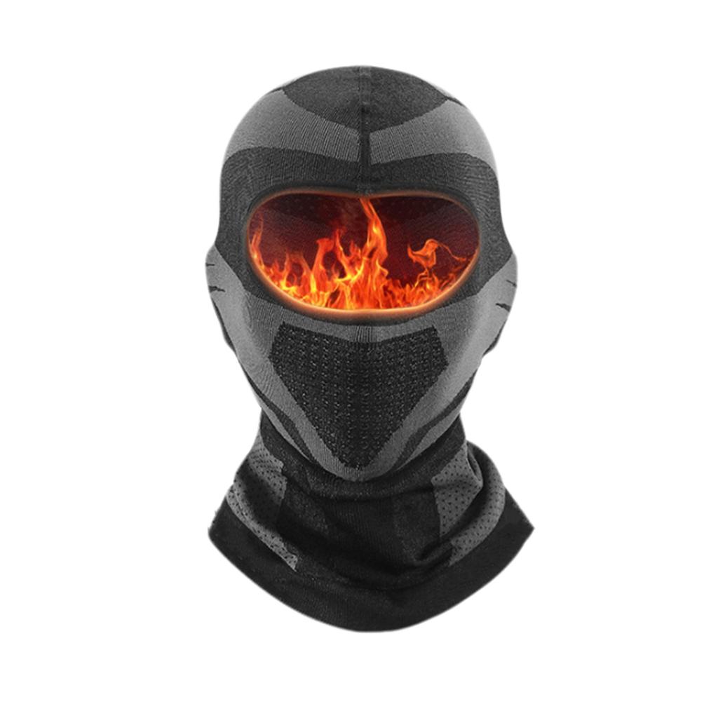 Winter Cycling Warm Headscarf For Men And Women Double Layer Plus Velvet Thickened Cold-proof Mask Windproof Earmuffs
