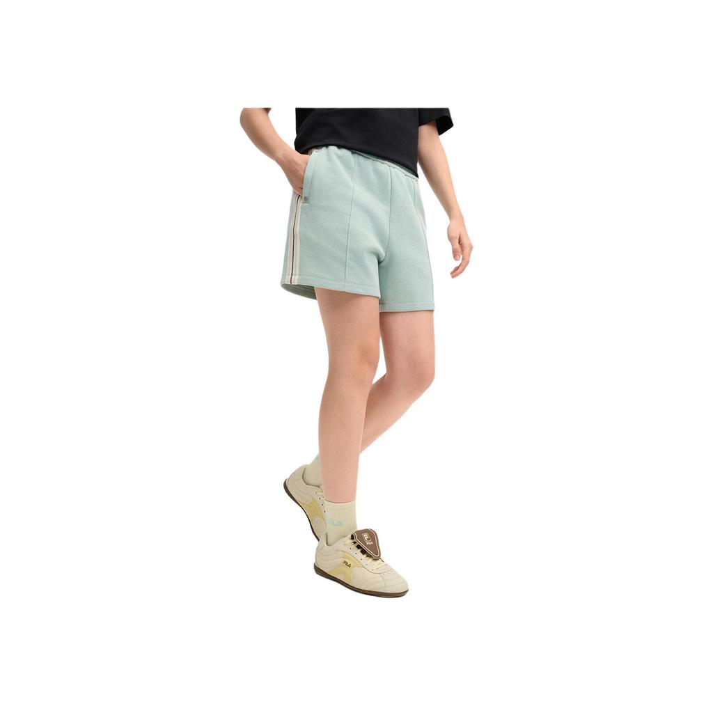 Fila Original Fashion Comfortable Versatile Skin-Friendly Three-Quarter Pants Casual Shorts Women Shorts Green F51W519601F-LG