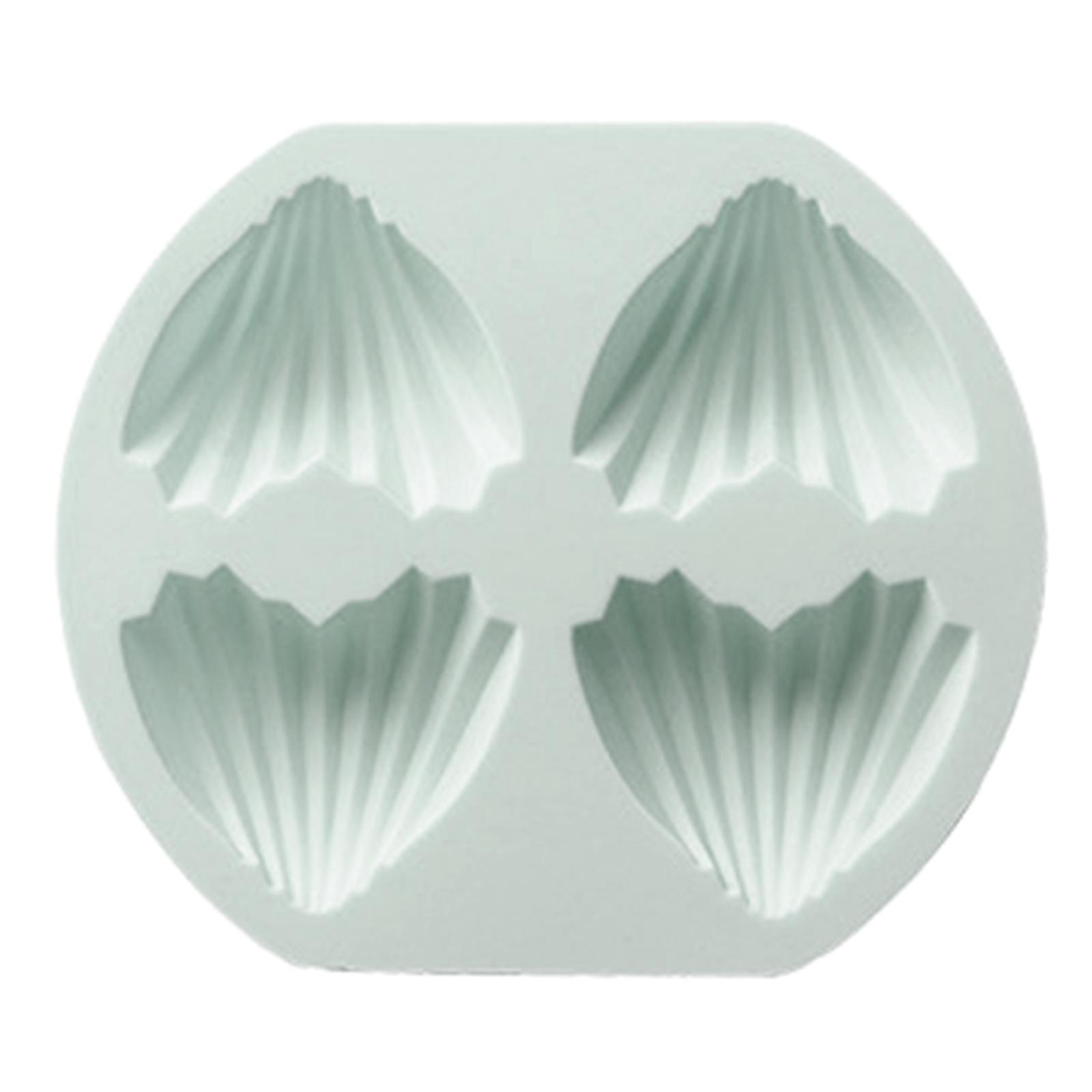 

4 отверстия в форме сердца для силиконовой формы для торта в форме ракушки, силиконовая форма для кексов, домашняя кухня, подарок для выпечки своими руками, для выпечки Lo синий