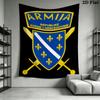 Bosnia and Herzegovina Wall Tapestry Aesthetic Wall Hanging Printed Fabric Blanket Decorative Tapestries for Bedroom Living Room Home Decor