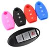 Silica Gel Car Key Case Cover for Nissan Leaf Micra Qashqai J11 J10 X Trail T32 Versa Note Patrol Key Fob Cover Accessories