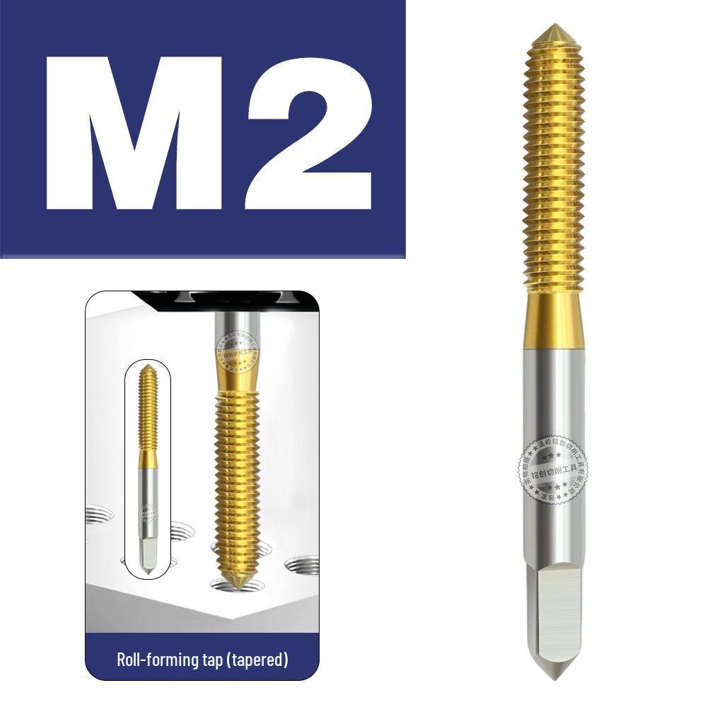 Baiste Titanium Spiral Taps Set: Cobalt-Plated M3-M12