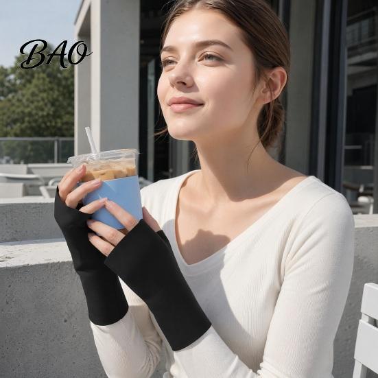 Guantes UV Ligeros Guantes de Protección, Ultra Finos Sin Dedos Seda de Hielo Refrigeración Verano para Mujeres Conducir Viajes UPF50