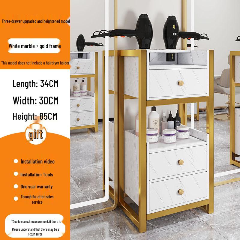Salon Tool Cabinet with Universal Wheels: Perfect for Haircuts, Dyeing, and Perming