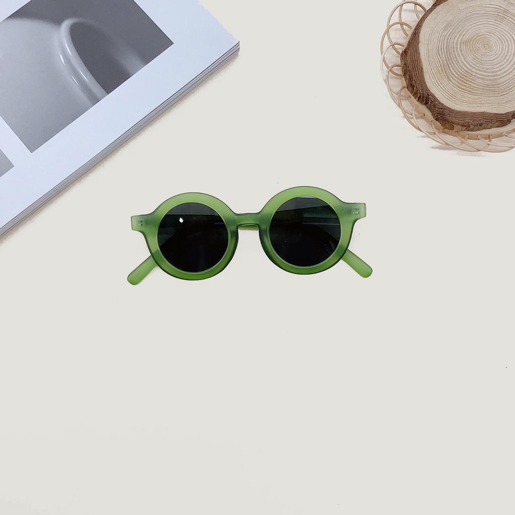 Trendy Children'S Retro Round Fashion Glasses Children'S Uv400 Children'S Outdoor Sunglasses Sunscreen Stall Glasses