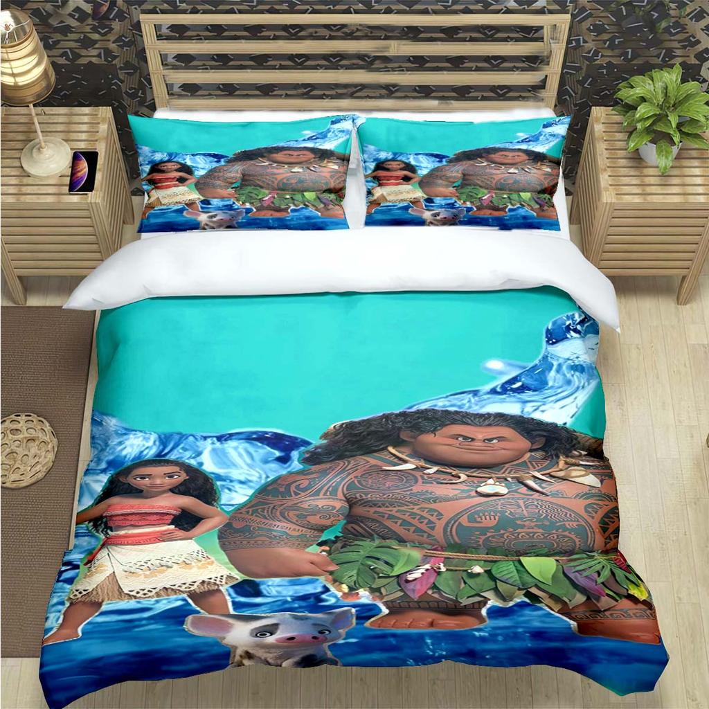 Fashion Print Moana Bedding Sets Bed Supplies Set Duvet Cover Bed Comforter Set Bedding Set child Birthday Gift