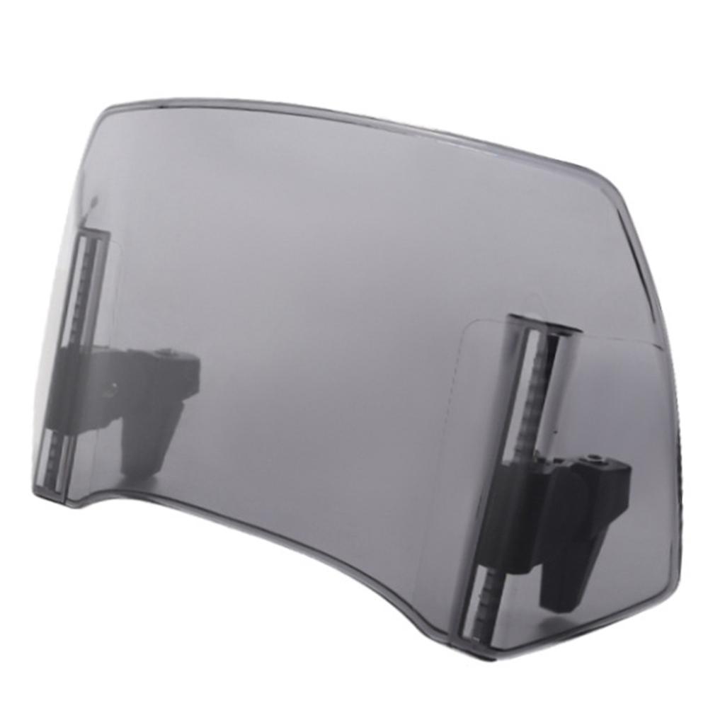 Universal Motorcycle Windshield Extension Adjustable Spoiler Clamp On Windscreen Deflector For Most Model