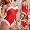 Sexy Lace Christmas Jumpsuit Lingerie - Plus Size European & American Women's Pajamas