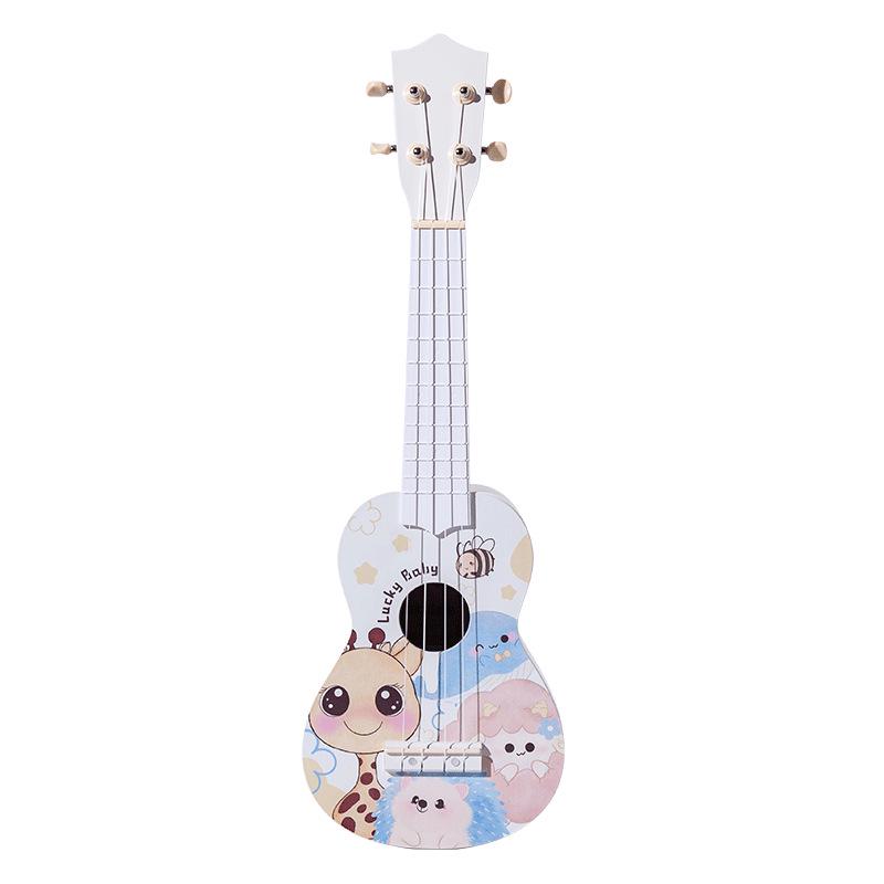 Giraffe Cartoon Ukulele - Cute Entry-Level Musical Instrument for Beginner Students