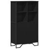VidaXL Highboard Black 79.5x35.5x137.5 Cm Engineered Wood, Sideboard, Storage Furniture, High Cabinet, Cabinet, Cupboard 3295307