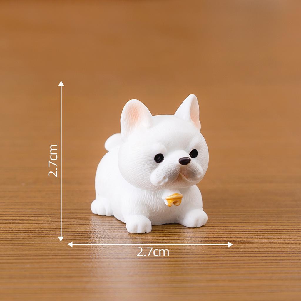 Car Desktop Mini Ornament Micro Landscape Creative Cute Realistic Little Dog Figurine