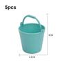 5pcs 6 Colors Doll Miniature Bucket Model Mini Children Beach Small Bucket
