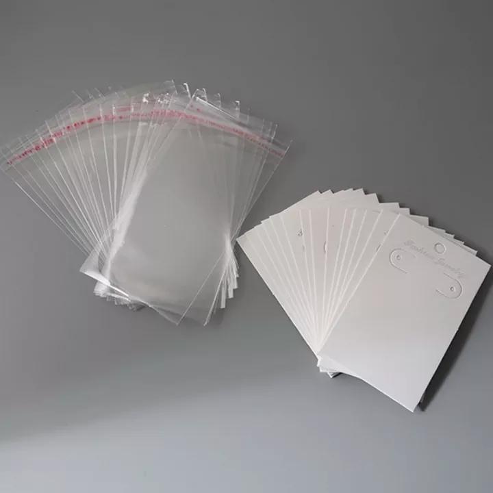 

20 комплектов ювелирных изделий, серьги, карта + прозрачный пластиковый пакет Opp для подарка, ручная работа, 6x10 см, упаковка ювелирных изделий 01