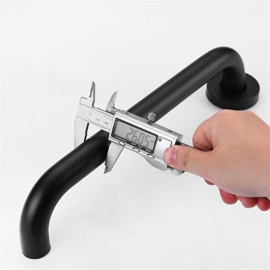 1 Set Shower Handrail Space Saving Strong Load-bearing Anti Slip Rustproof Good Grip Towel Rack Stainless Steel Handicap Elderly Senior